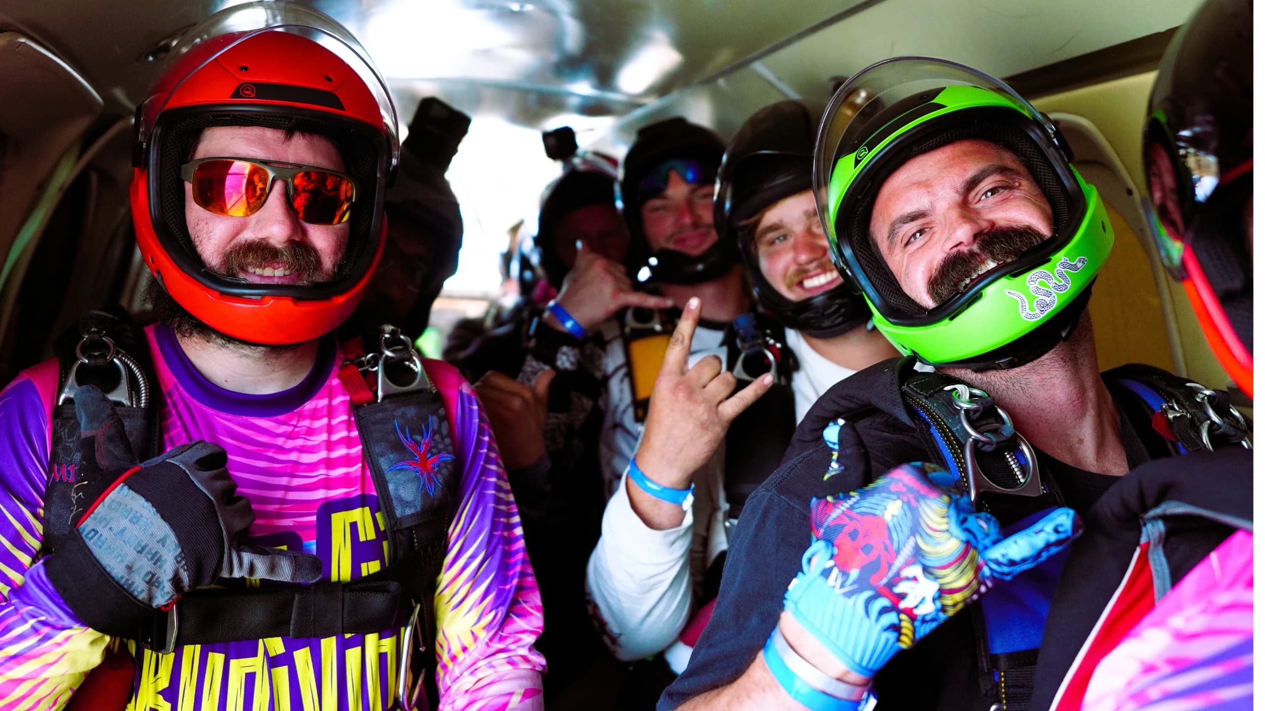 Skydiver in freefall